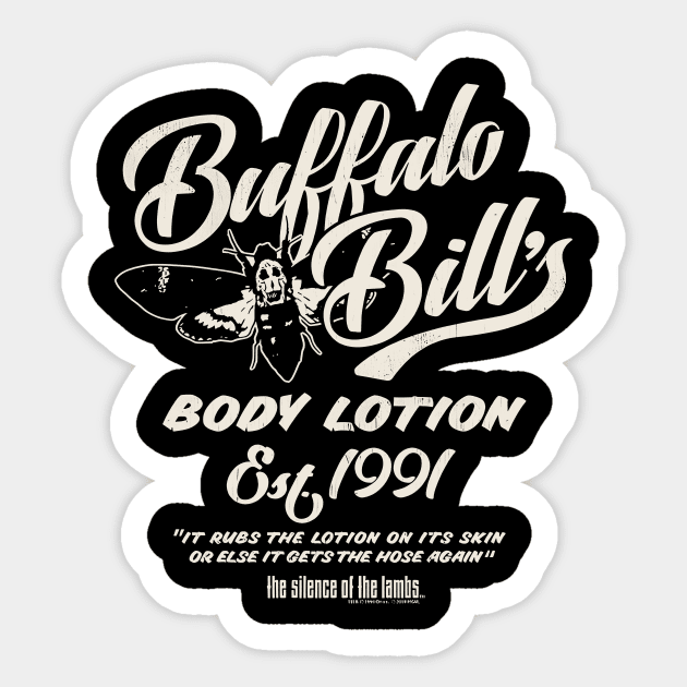 Buffalo Bill Body Lotion - Silence of The Lambs Sticker by lisakandra